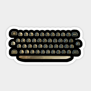 Text the Old Fashioned Way! Old Typewriter Keyboard Sticker